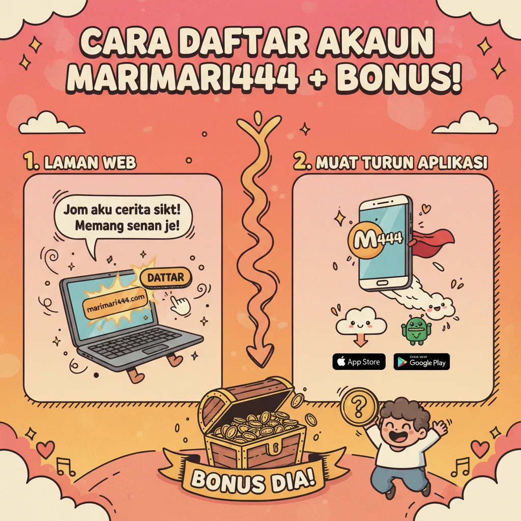 Cara Daftar Akaun marimari444 & Bonus