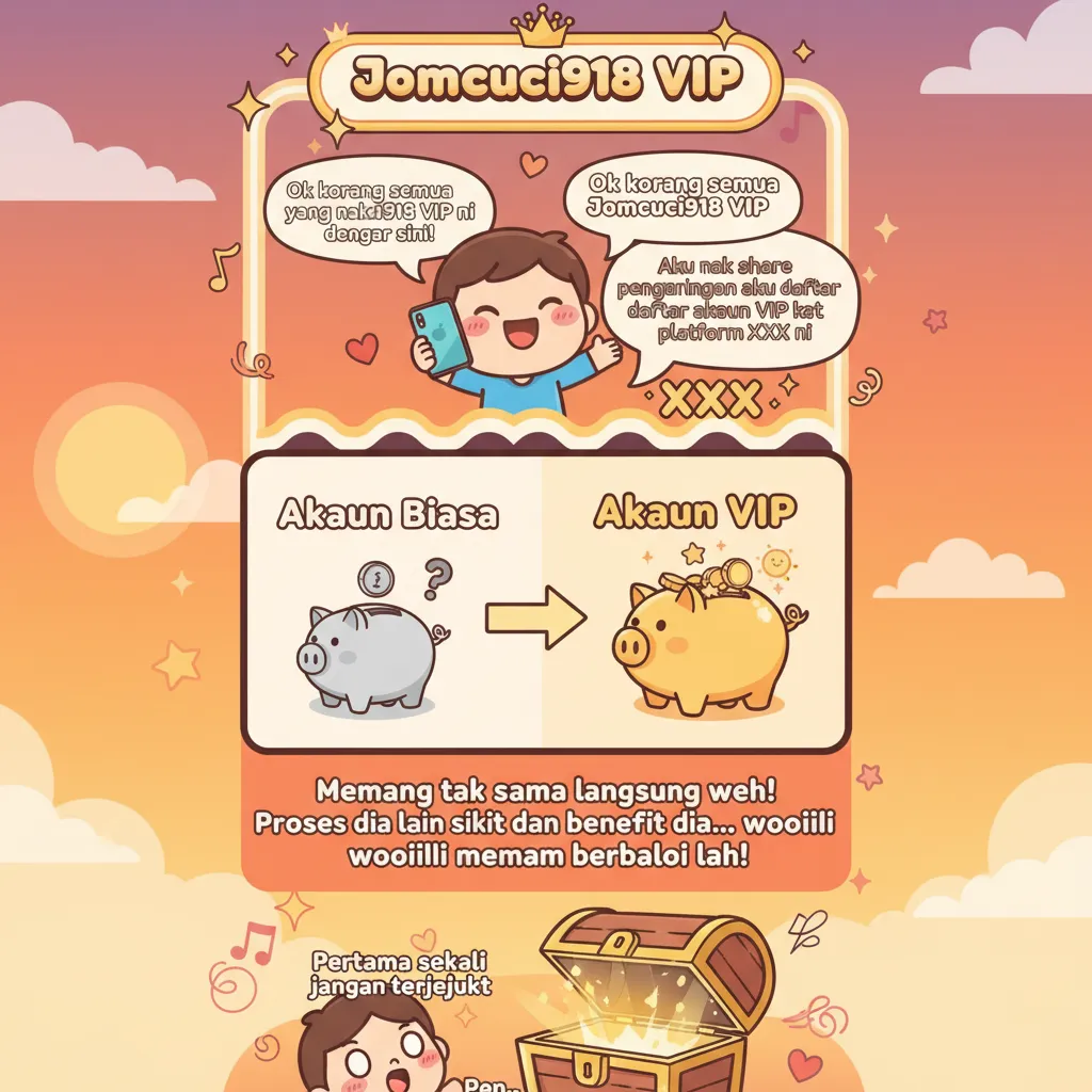 Panduan Pendaftaran Akaun Jomcuci918 VIP