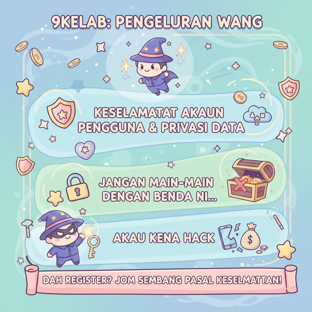 9kelab: Keselamatan Akaun & Privasi