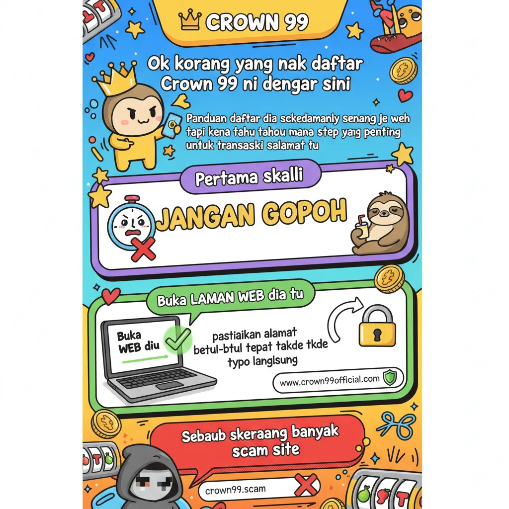 Panduan Daftar Crown 99: Kasino Dalam Talian & Transaksi Selamat